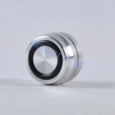 1pc 33X22mm Aluminum Amp Feet Pad Silver for Chassis Headphone Amplifier Speaker