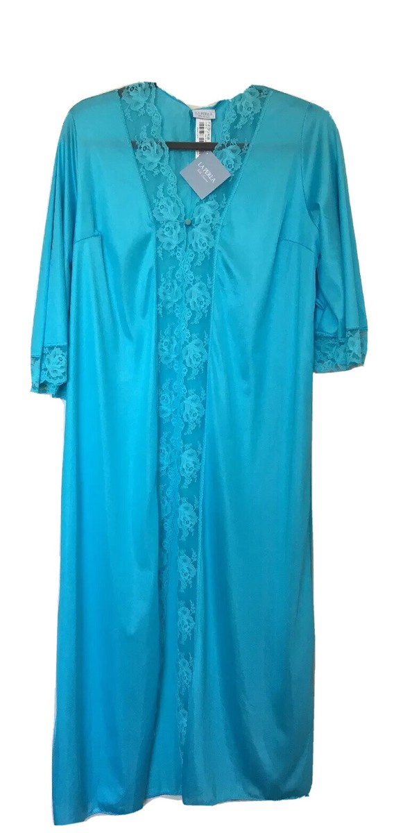 NWT LA PERLA Lace US Small Eu 42 Sleepwear Light Blue Italy