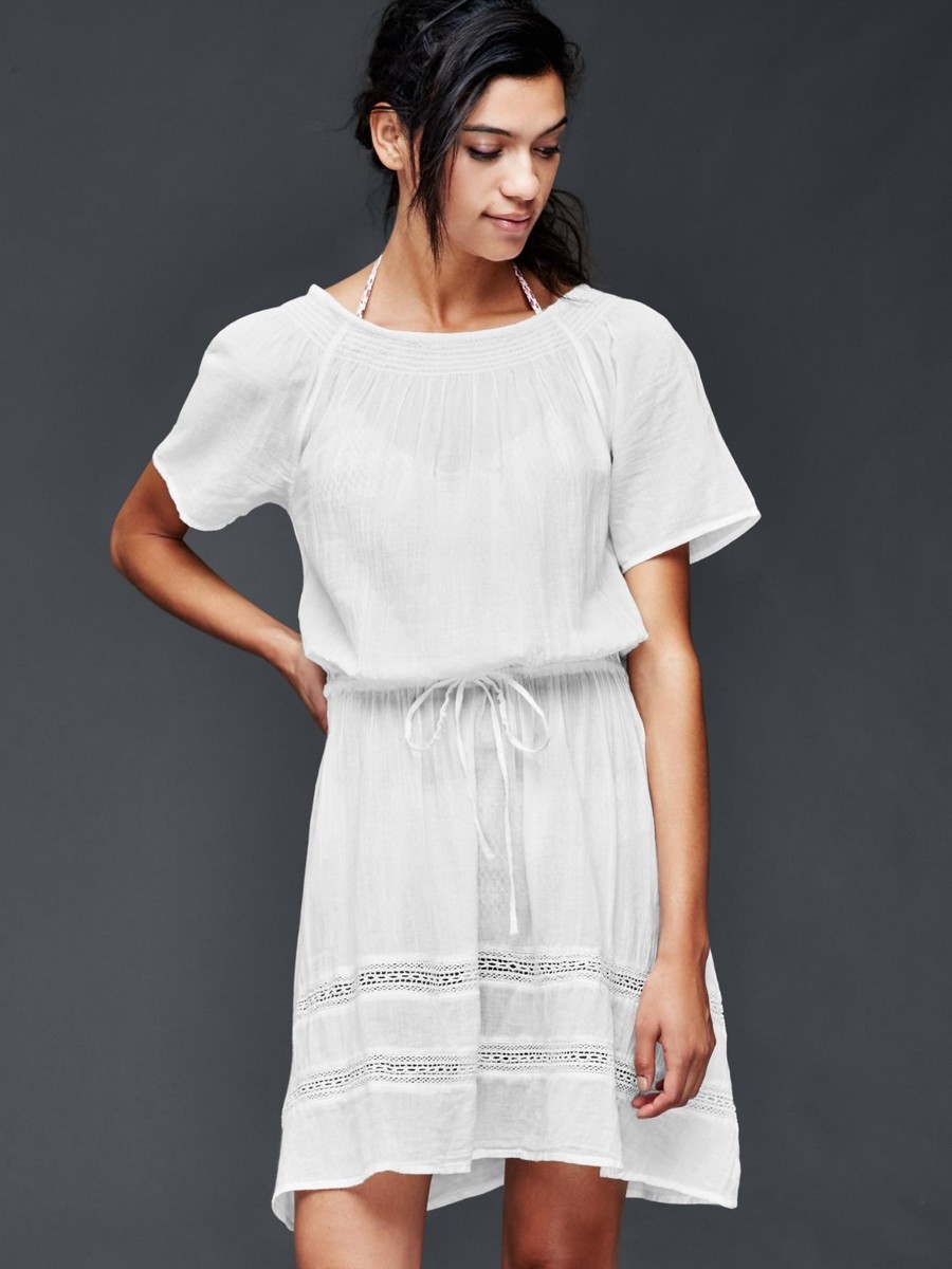 専用13 NWT Gap Smock cover up, New off white SIZE L # 201701 | eBay