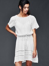 NWT Gap Smock cover up, New off white SIZE L # 201701
