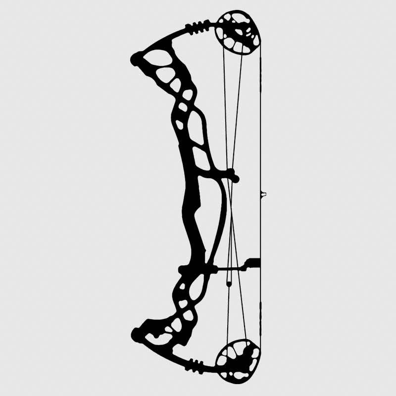 Aftershock Decals Archery Bow Hunting Vinyl Sticker - Whitetail Deer Design For Hoyt Carbon RX-1 USA Made