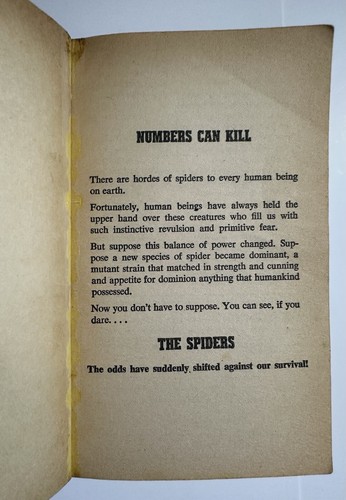 The Spiders Richard Lewis Vintage Horror Signet First Print 1980 Rare OOP PB - Picture 7 of 9