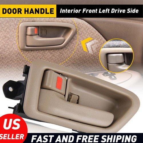 MotorKing Complete Set Of 4 Exterior Door Handles For Toyota Camry 97-01 – Black, Direct Fit