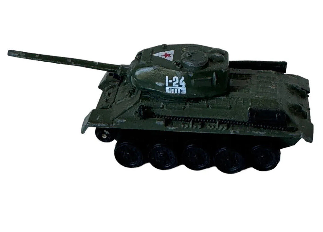 Zylmex Action Masters T413 T34 Military Tank Metal 1:87 Army Green