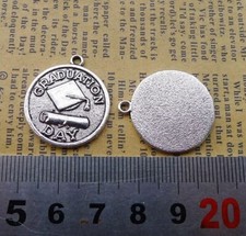 MIXED SET of 6 New GRADUATION Charms Tibetan Silver Alloy TWO EACH Free Shipping