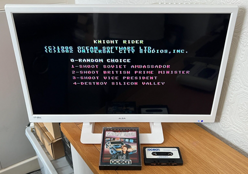 Ocean Knight Rider Commodore 64 Cassette - Rare Working -👽👾Retro Gift Idea👾👽 - Photo 2/24