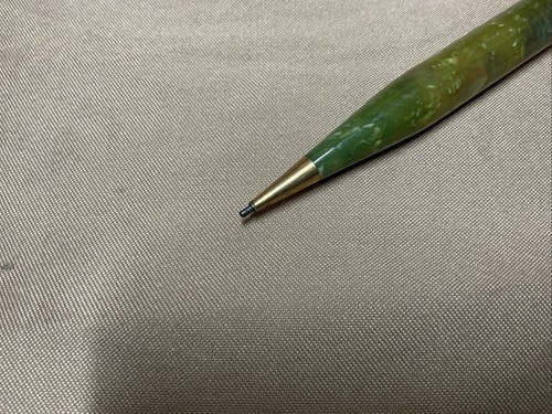 Vintage Sheaffer 46 Special Pen Pencil Set Green Jade Gold Filled Flat Top - Picture 21 of 21
