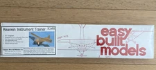 NIB Easy Built Models Rearwin Instrument Trainer CA01 16" Wingspan Free Flight