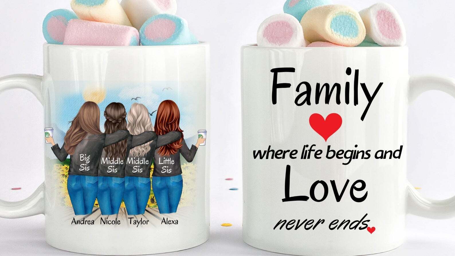 Sibling Gift Sibling Mug Custom Sisters Mug Best Sister Gift Long Distance