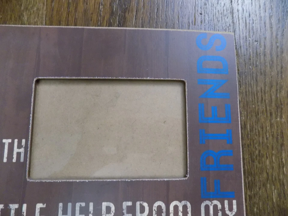 Con un poco de ayuda de mis amigos foto marco de madera 4x6" Sonoma subtítulos Kohls Foto 4 de 4