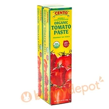 Cento Double Concentrated ORGANIC Tomato Paste - 2/ 4.56 Oz Tubes Italy 2026+