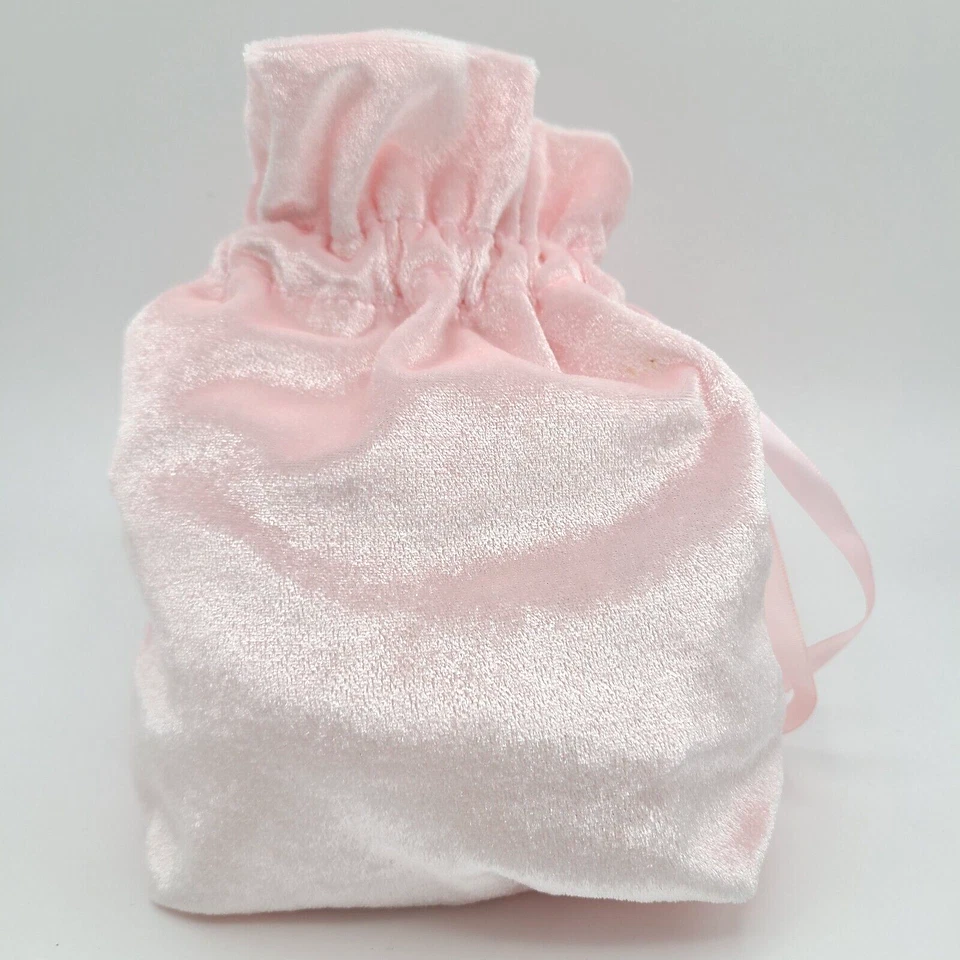 Disney Princesa Rosa Terciopelo Dorado Bordado Regalo Bolsa Polvo Cartera Scentsy Foto 3 de 4