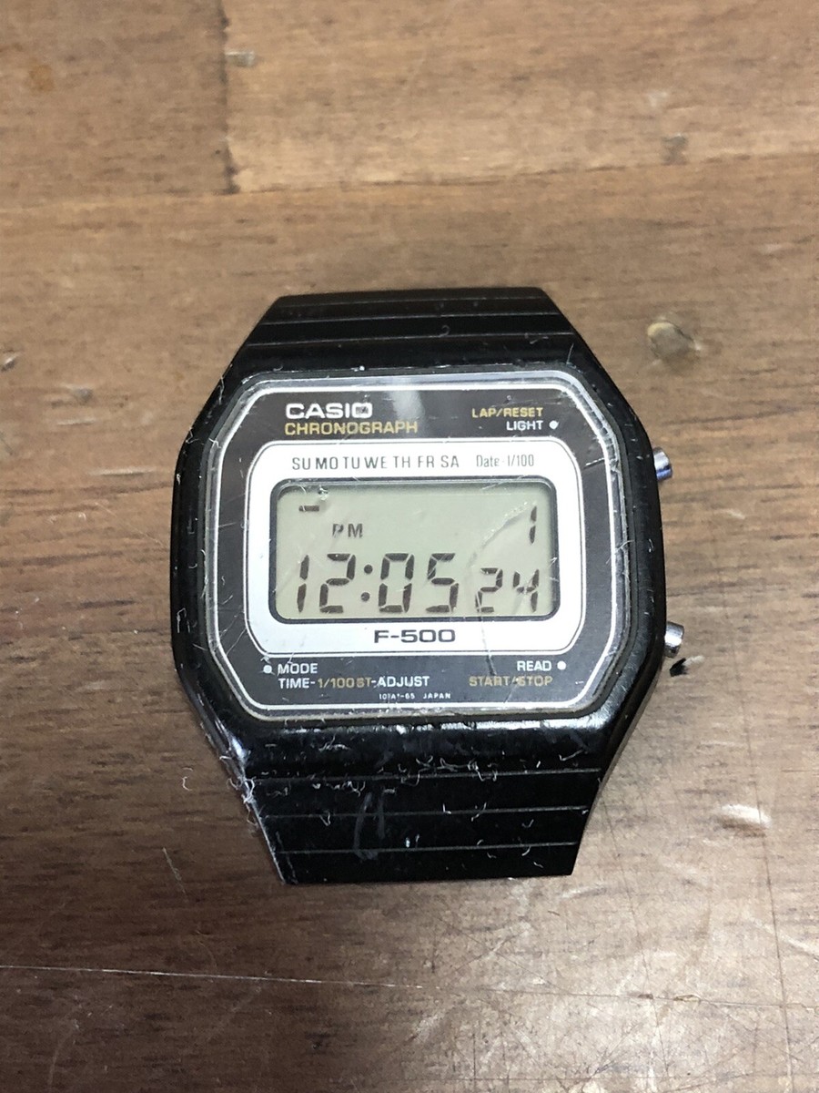 Vintage Casio F-500 Japan digital Chronograph Watch 1970s | eBay