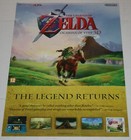 LEGEND OF ZELDA OCARINA OF TIME Nintendo ORIGINAL Video Game UK POSTER 2011 RARE — photo 1