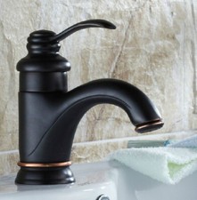Black Oil Rubbed Brass Single Lever Bathroom Sink Vessel Faucet Mixer Tap 2hg022