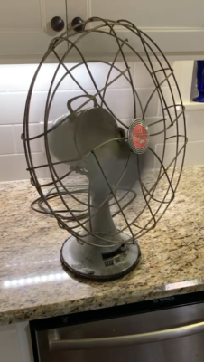 Antique Vintage Emerson 3 Speed, Four blade Fan Model 79648 SD