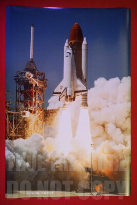 NASA Space Shuttle Challenger Exploration Missions Launch 1986 Poster 24X36 SHUT