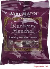 Jakemans Blueberry Soothing Menthol Sweets Bags Lozenges - 73g X 2