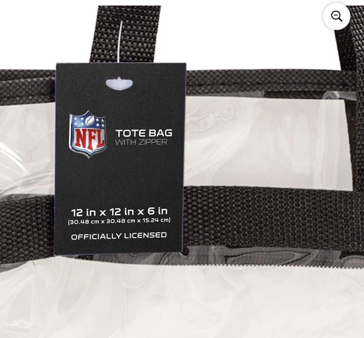 Pittsburgh Steelers Clear Plastic Tote Bag NFL Stadium Approved Size Brand New - Image 3 of 4