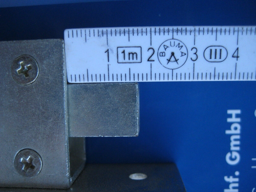 Bascule Lock Mandrel 25mm with Bar Top and Bottom Cuff 24x235mm - Picture 8 of 10