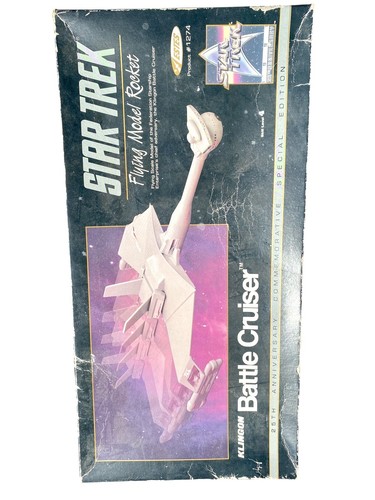 STAR TREK KLINGON BATTLE CRUISER FLYING MODEL ROCKET ESTES #1274 25 ANNIVERSARY