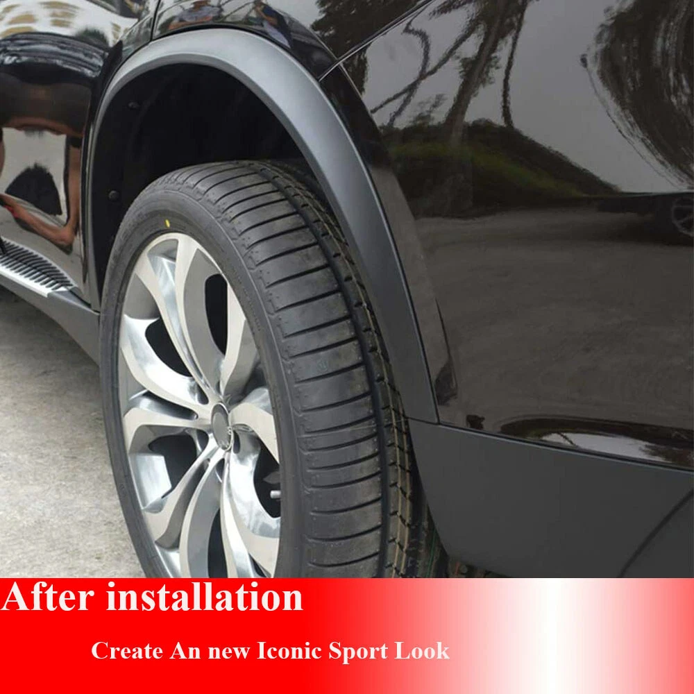 Fit For BMW X5 F15 2014-2016 4PCS Wheel Arch Side Fender Flares Molding Trims - Foto 2