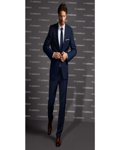 navy blue casual suit