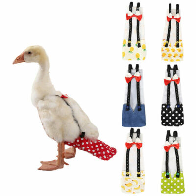 5 Pcs Reusable Washable Pet Diapers For Chickens, Ducks, Hens, Geese - Waterproof Poultry Nappies With Adjustable Fit (Size S)