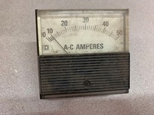 NEW NO BOX SQUARE D 0-50 AMP  PANEL METER 63090 113 07 0001