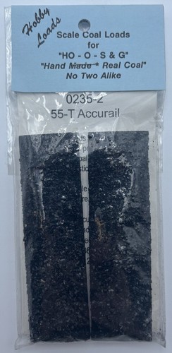 Hobby Loads 0235-2 HO/O S&G Hecho a Mano Carbón Real 55-T Accurail Paquete de 2 Carga | Condition: New