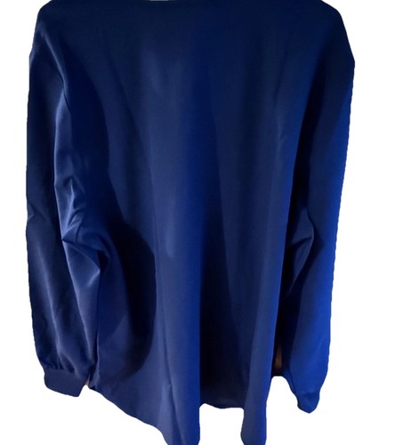 Scrubstar NEU Scrub Top 2XL Aufwärmjacke 4-Wege-Stretch Damen marineblau L/S Druckknopf - Bild 2 von 4