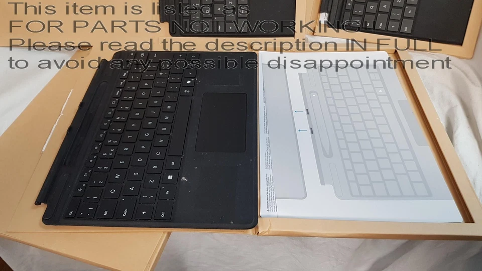 FOR PARTS! Job Lot 5x Microsoft 1864 Surface Pro 11 X 9 8 Signature Keyboard Cov - Image 4 of 4