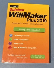 Nolo Quicken WillMaker Plus 2019 with Living Trust Software for Mac & Windows