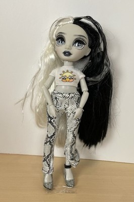 Rainbow High Shadow High Doll Heather Grayson Grayscale Outfit Black White Hair