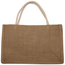 Jute  Leinen Tote Gro&szlig;E Wiederverwendbare Einkaufs T&uuml;Ten mit Griffen Damen 1827