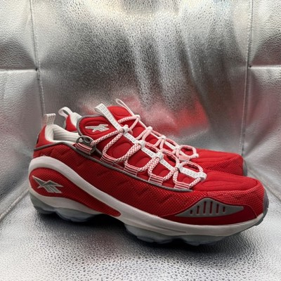 Size 10.5 Reebok DMX Run 10 Sneakers Mens Red Excellent V47350 Low Top Athletic