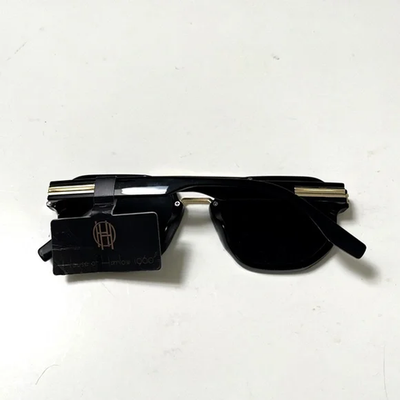 House of Harlow 1960 Aviator Sunglasses Black Double Bridge  display picture 2