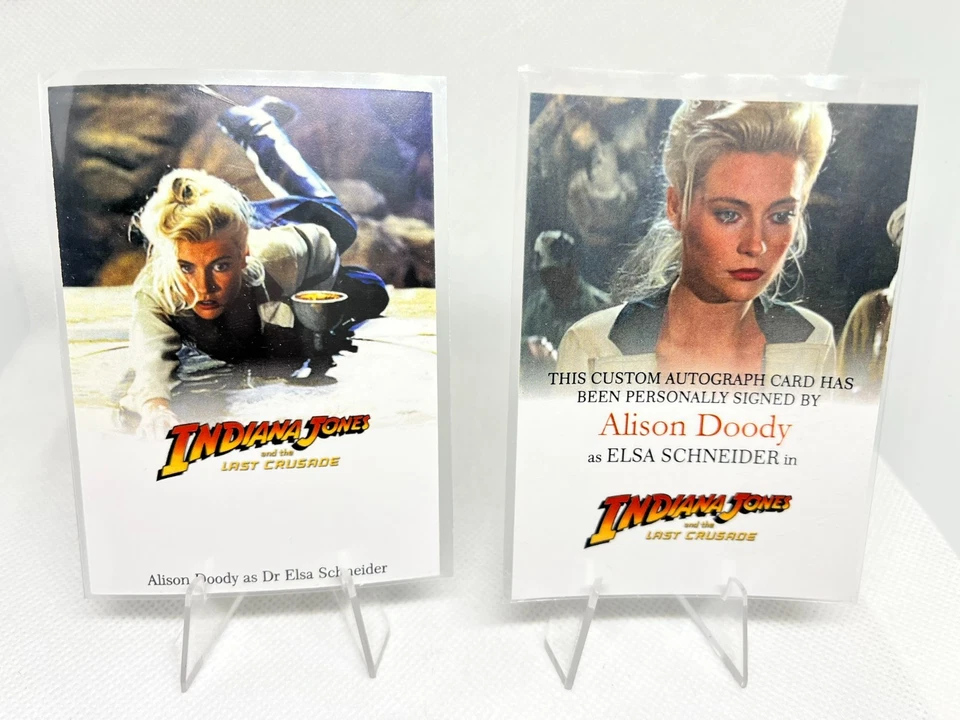 Alison Doody Custom Autograph Card Indiana Jones Last Crusade Elsa Schneider - Photo 1/1