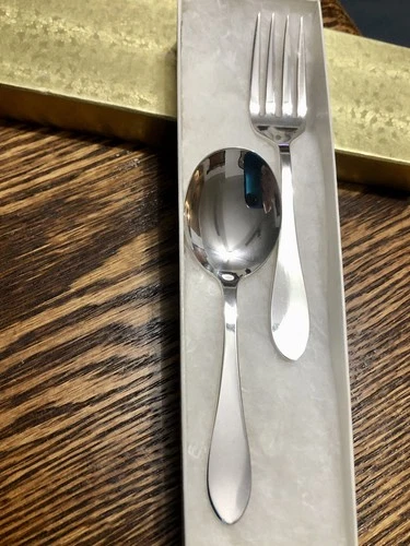 NEW/CHILD’S~STERLING SPOON & FORK~2pc SET~ Gorham STERLING SILVER~NO MONO~1.15oz