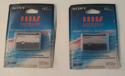 2x Sony MGR 60 Min. Videocassette