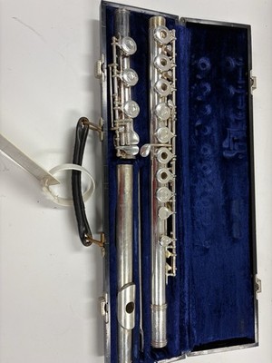 Gemeinhardt M3 Solid Silver Head Open Hole Flute SN#314709 1963 Vtg /Solid Case