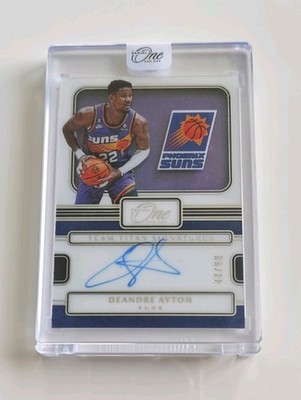 DeAndre Ayton Team Titan Signatures 43/99 - Panini One and One 2022-23