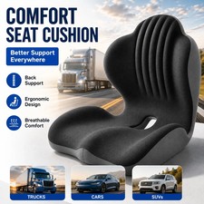 Ergonomic Memory Foam Seat Cushion Back Support Office Chair Car Seat Pillow