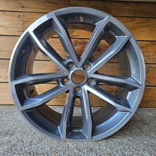 AUDI A4 S4 B9 A5 S-Line Diamond Cut Grey 8.5J x 19" ET32 Alloy Wheel 8W0601025DF