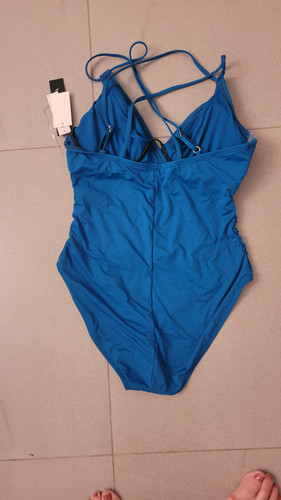 La Blanca Damen NEU ETIKETT blau 12 Island Göttin Kreuz Riemen Bügel PAD 1 Stück - Bild 4 von 21