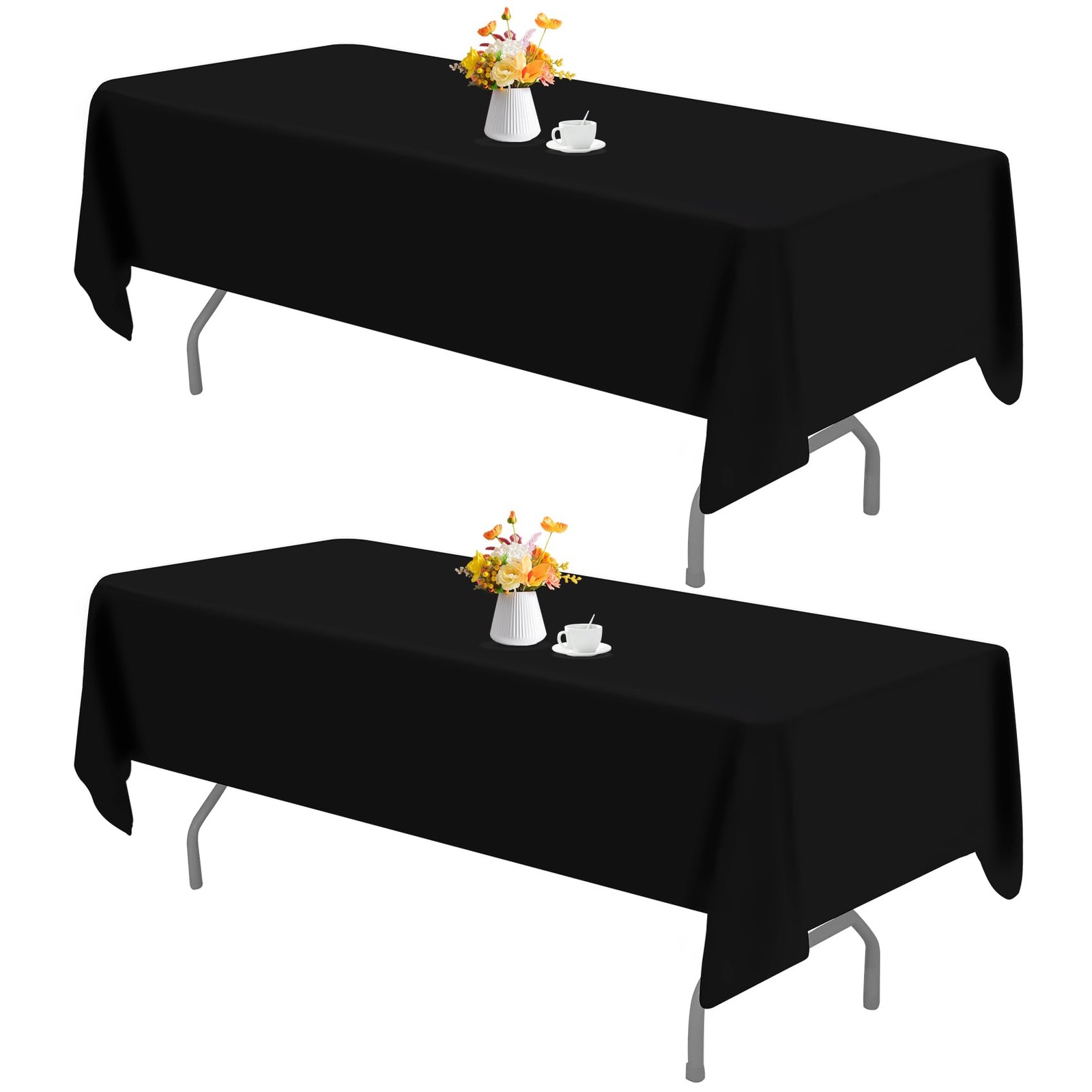 Rectangle 60x102 Inch Black For Foot Washable Reusable
