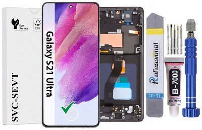 Original OEM Für Samsung Galaxy S21 Ultra G998 Display Bildschirm LCD + Rahmen