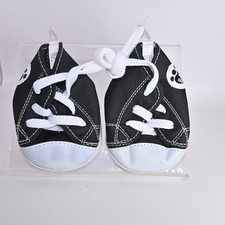 Build a Bear black and white tennis shoes very cute