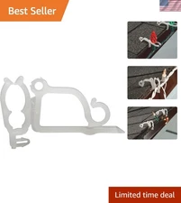 Creative Hobbies 100-Pack Holiday Light Clips for Roofs and Gutters - Versati...