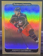 23-24 Parkhurst Champions Johnny Gaudreau 🌈🌈🌈 Gold Rainbow Variant 